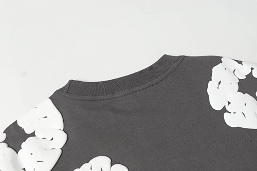 EM Sneakers Denim Tears The White Cotton Wreath T-Shirt & Short Pants Sets Dark Gray