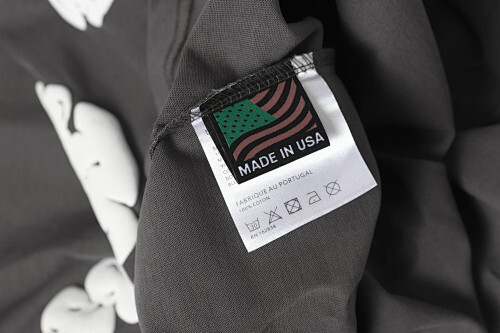 EM Sneakers Denim Tears The White Cotton Wreath T-Shirt & Short Pants Sets Dark Gray