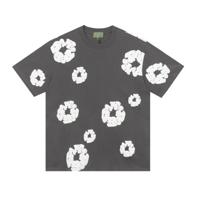 EM Sneakers Denim Tears The White Cotton Wreath T-Shirt & Short Pants Sets Dark Gray 02