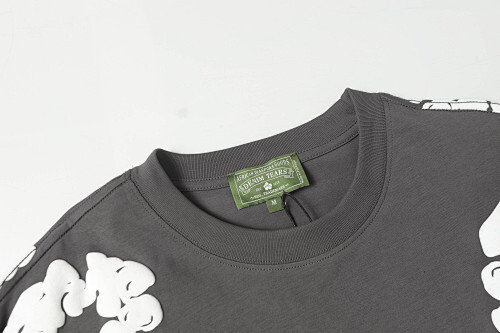 EM Sneakers Denim Tears The White Cotton Wreath T-Shirt & Short Pants Sets Dark Gray