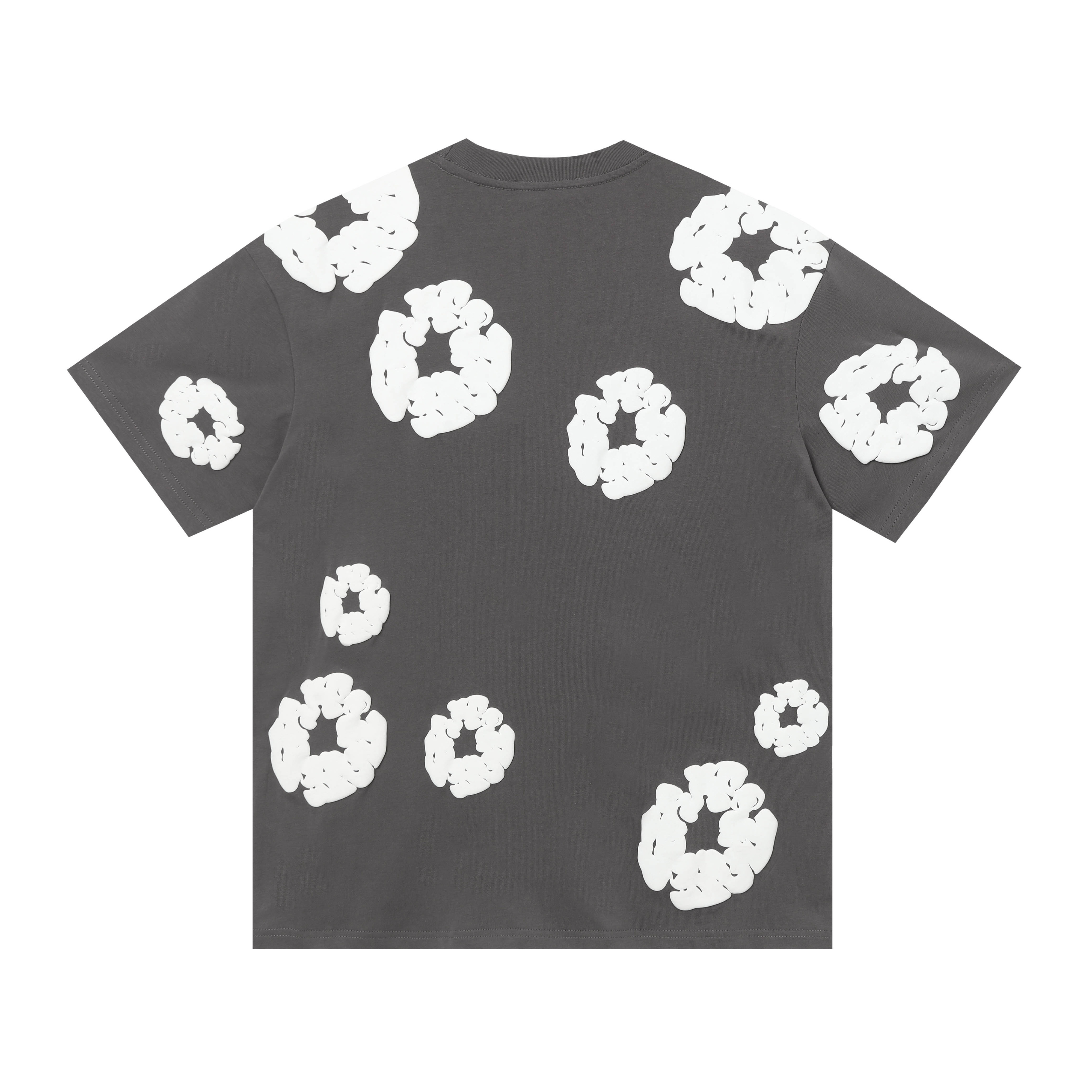 EM Sneakers Denim Tears The White Cotton Wreath T-Shirt & Short Pants Sets Dark Gray