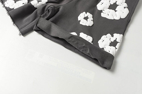 EM Sneakers Denim Tears The White Cotton Wreath T-Shirt & Short Pants Sets Dark Gray