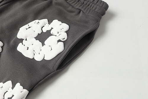 EM Sneakers Denim Tears The White Cotton Wreath T-Shirt & Short Pants Sets Dark Gray