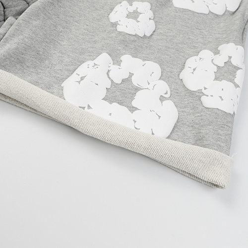 EM Sneakers Denim Tears The White Cotton Wreath T-Shirt & Short Pants Sets Gray