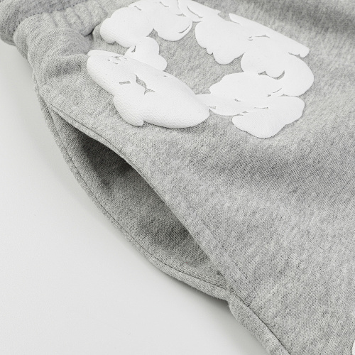 EM Sneakers Denim Tears The White Cotton Wreath T-Shirt & Short Pants Sets Gray