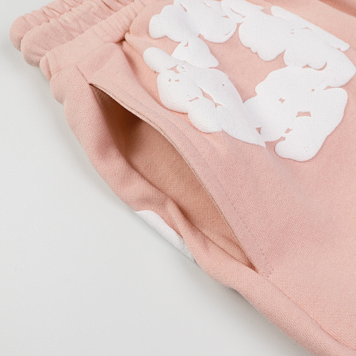 EM Sneakers Denim Tears The White Cotton Wreath T-Shirt & Short Pants Sets Pink