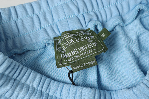 EM Sneakers Denim Tears The White Cotton Wreath T-Shirt & Short Pants Sets Sky Blue