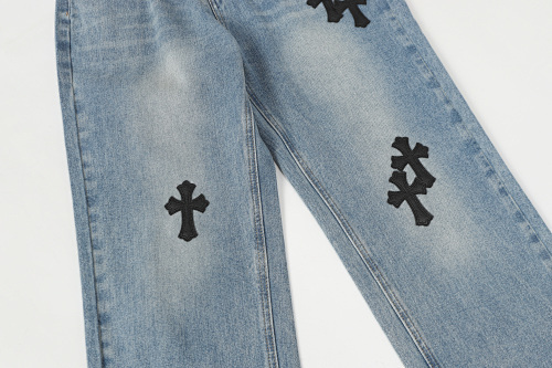 EM Sneakers Chrome Hearts Jeans-N2801 Washed Blue