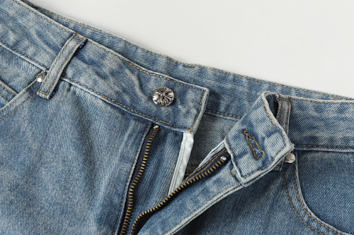 EM Sneakers Chrome Hearts Jeans-N2801 Washed Blue