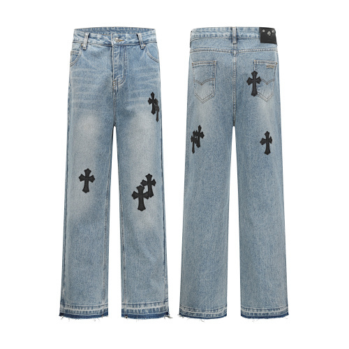 EM Sneakers Chrome Hearts Jeans-N2801 Washed Blue
