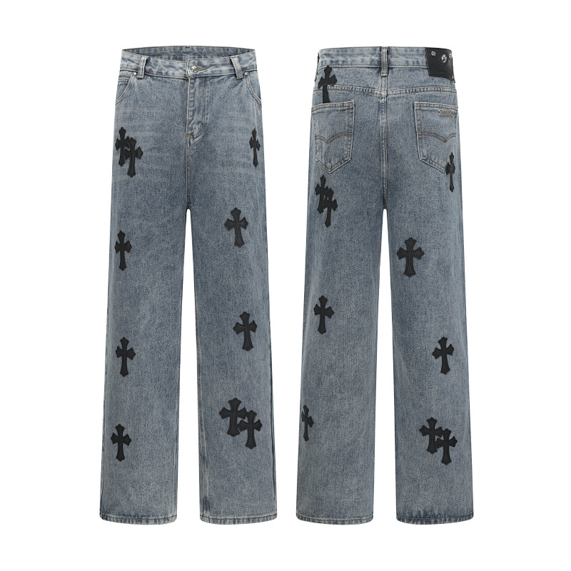 EM Sneakers Chrome Hearts Jeans-N2802 Washed Blue