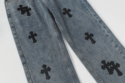 EM Sneakers Chrome Hearts Jeans-N2802 Washed Blue