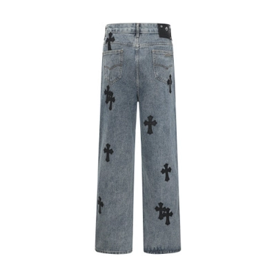 EM Sneakers Chrome Hearts Jeans-N2802 Washed Blue 02