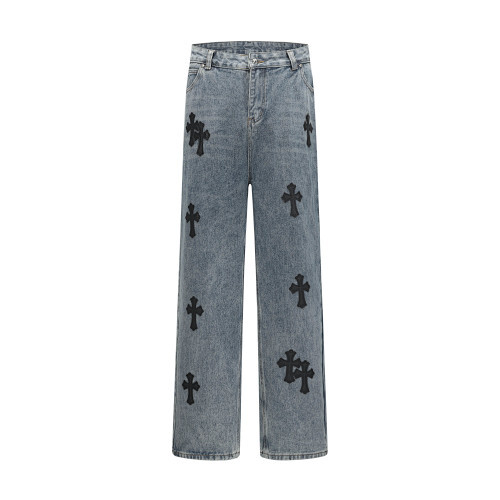 EM Sneakers Chrome Hearts Jeans-N2802 Washed Blue