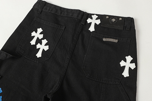 EM Sneakers Chrome Hearts Jeans-N2809 Black