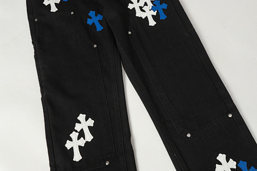 EM Sneakers Chrome Hearts Jeans-N2809 Black