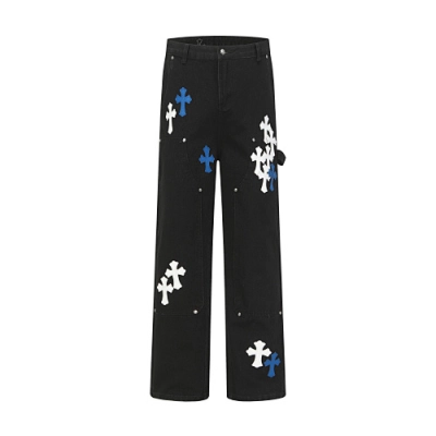 EM Sneakers Chrome Hearts Jeans-N2809 Black 01