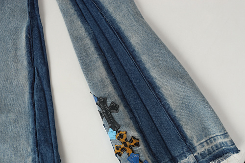 EM Sneakers Chrome Hearts Jeans-N2810 Washed Blue