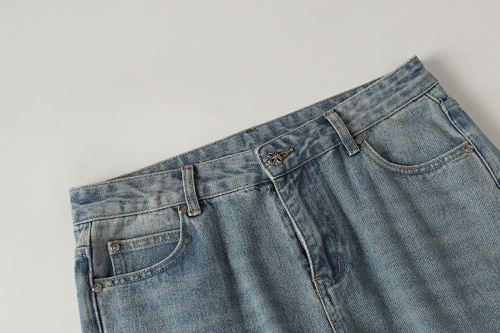 EM Sneakers Chrome Hearts Jeans-N2810 Washed Blue