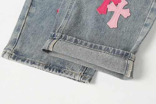 EM Sneakers Chrome Hearts Jeans-N2811 Washed Blue