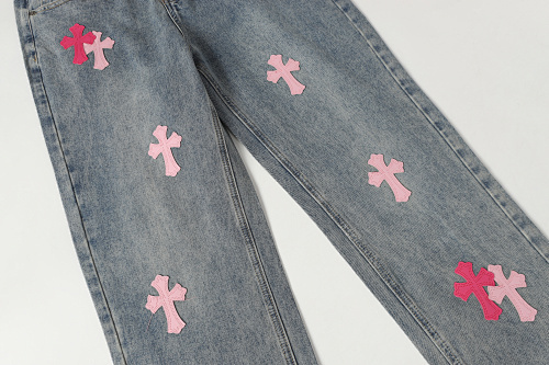 EM Sneakers Chrome Hearts Jeans-N2811 Washed Blue