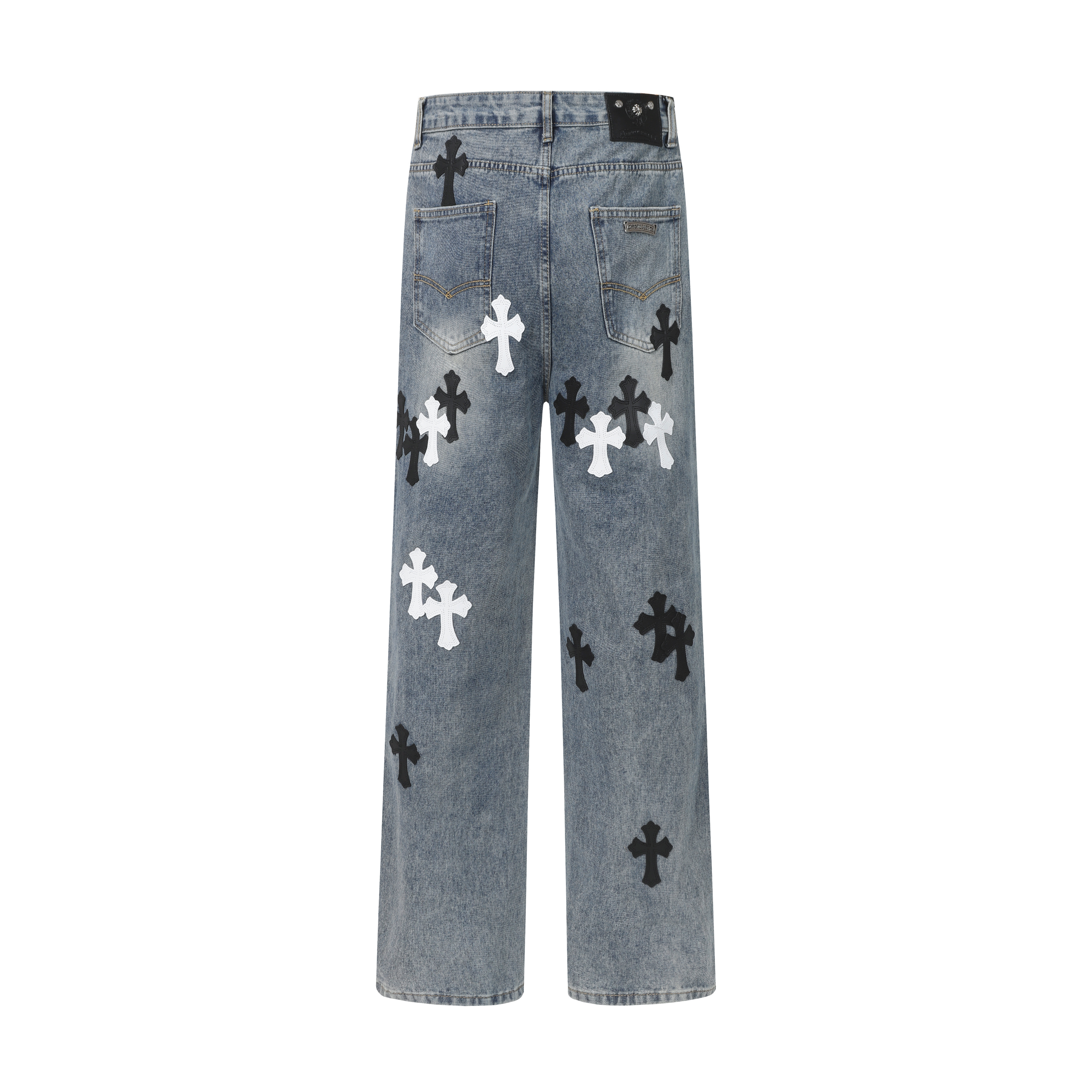 EM Sneakers Chrome Hearts Jeans-N2808 Washed Blue