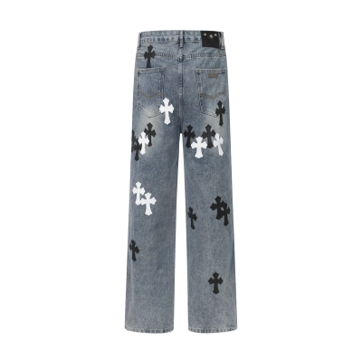 EM Sneakers Chrome Hearts Jeans-N2808 Washed Blue 02