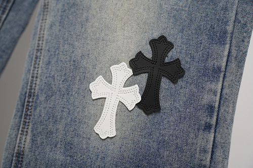 EM Sneakers Chrome Hearts Jeans-N2808 Washed Blue