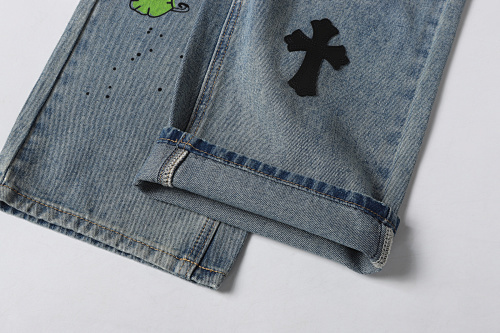 EM Sneakers Chrome Hearts Jeans-N2809 Washed Blue