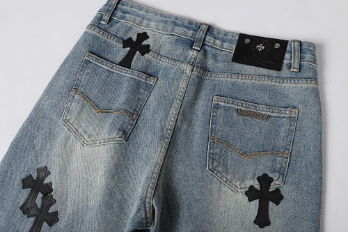 EM Sneakers Chrome Hearts Jeans-N2809 Washed Blue