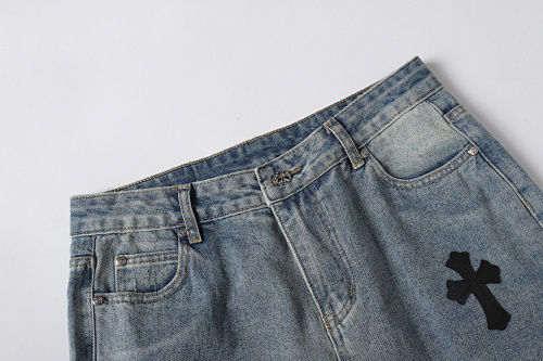 EM Sneakers Chrome Hearts Jeans-N2809 Washed Blue