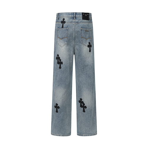 EM Sneakers Chrome Hearts Jeans-N2809 Washed Blue