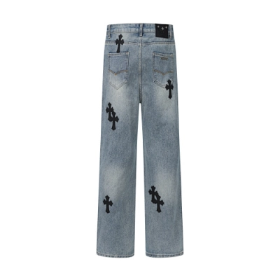 EM Sneakers Chrome Hearts Jeans-N2809 Washed Blue 02