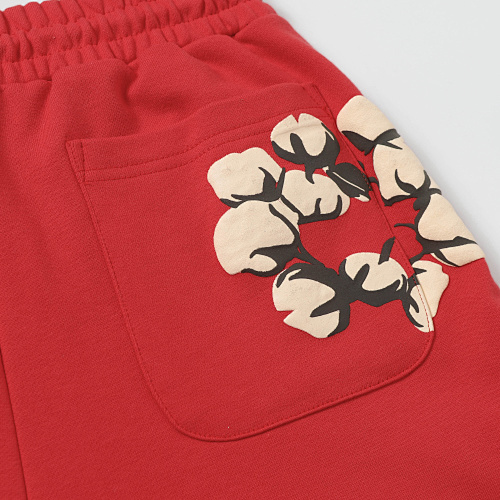 EM Sneakers Denim Tears Cotton Wreath Short Pant-8201 Red