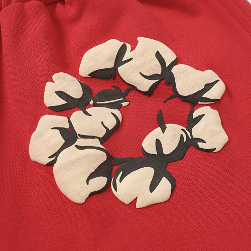 EM Sneakers Denim Tears Cotton Wreath Short Pant-8201 Red