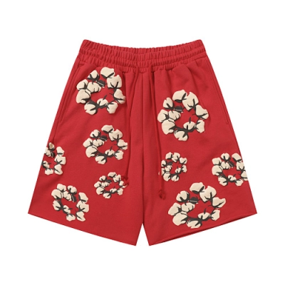 EM Sneakers Denim Tears Cotton Wreath Short Pant-8201 Red 01