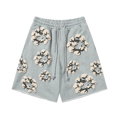 EM Sneakers Denim Tears Cotton Wreath Short Pant-8201 Gray 01