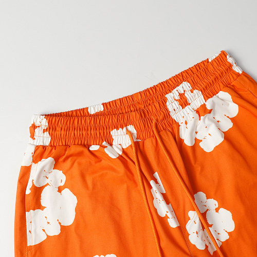 EM Sneakers Denim Tears White Cotton Wreath Short Pant-8203 Orange