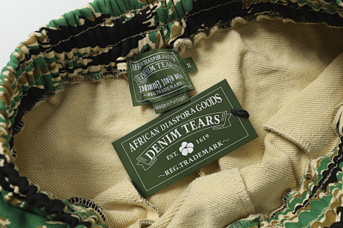 EM Sneakers Denim Tears Cotton Wreath Short Pant-8208 Camo Green