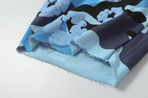 EM Sneakers Denim Tears Cotton Wreath Short Pant-8208 Camo Blue