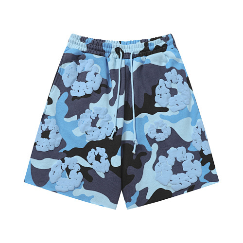 EM Sneakers Denim Tears Cotton Wreath Short Pant-8208 Camo Blue