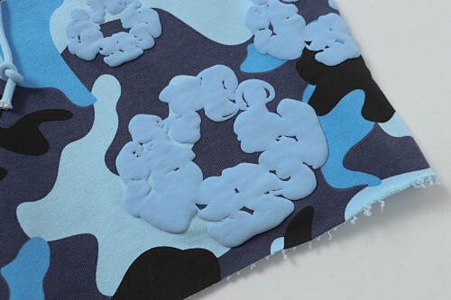 EM Sneakers Denim Tears Cotton Wreath Short Pant-8208 Camo Blue