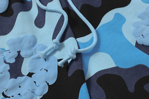 EM Sneakers Denim Tears Cotton Wreath Short Pant-8208 Camo Blue