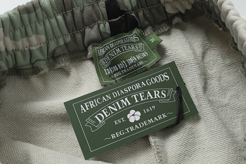 EM Sneakers Denim Tears Cotton Wreath Short Pant-8208 Camo Gray