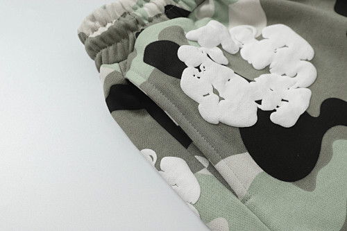 EM Sneakers Denim Tears Cotton Wreath Short Pant-8208 Camo Gray