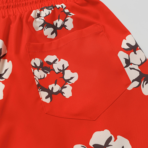 EM Sneakers Denim Tears Cotton Wreath Short Pant-8615 Red