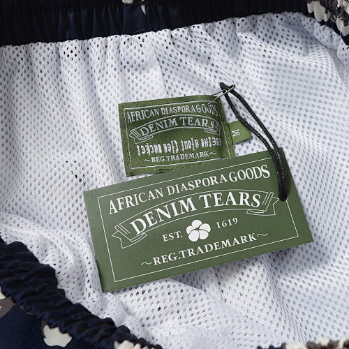 EM Sneakers Denim Tears Cotton Wreath Short Pant-8615 Navy