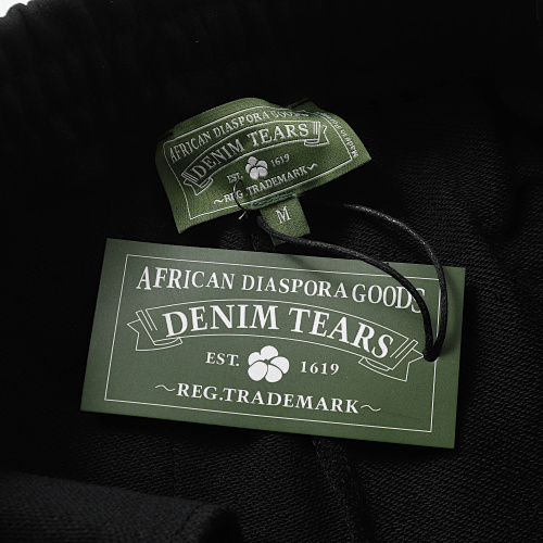 EM Sneakers Denim Tears Cotton Wreath Short Pant-8201 Black