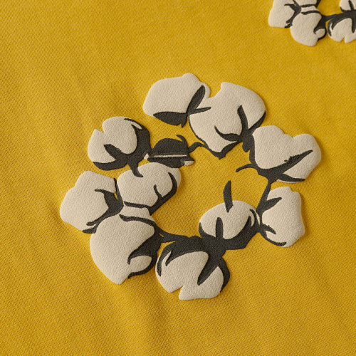 EM Sneakers Denim Tears Cotton Wreath T-Shirt-201 Yellow