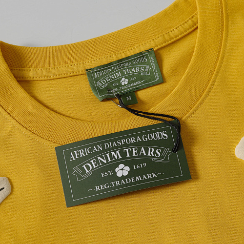 EM Sneakers Denim Tears Cotton Wreath T-Shirt-201 Yellow